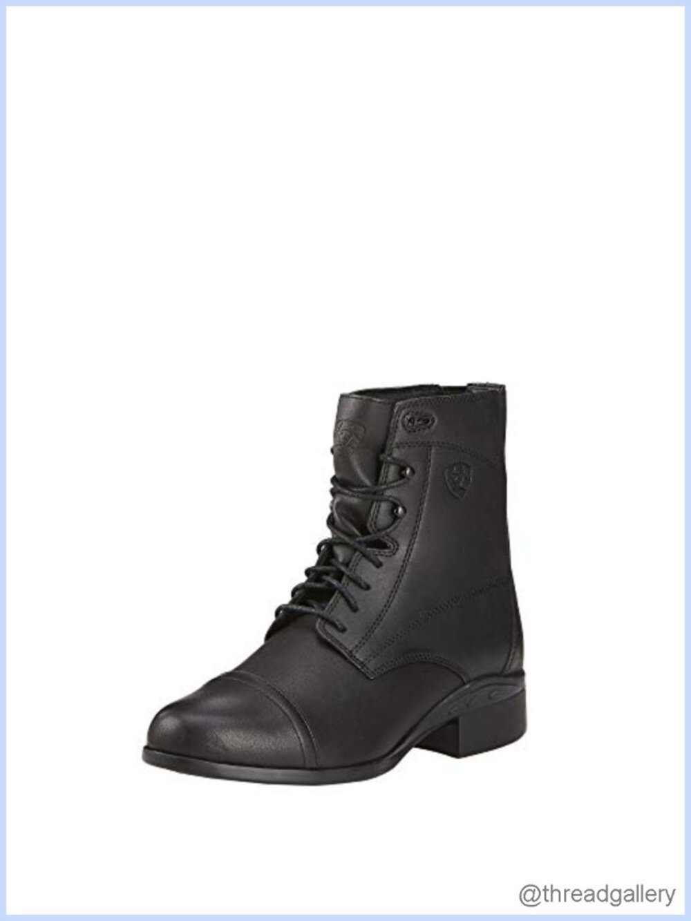 Women's Full-Grain Leather Paddock Boots Round Toe Calf High Work